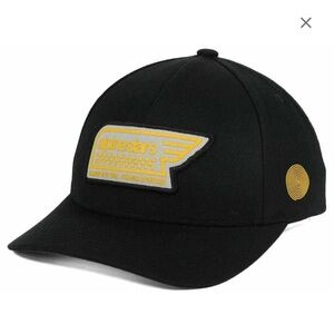 AlpineStars Wool Blend Baseball SnapBack Hat Black Embroidered Logo Patch-OS